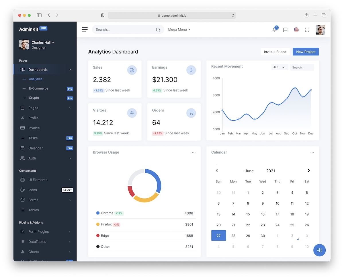 11 Best Free Bootstrap 5 Templates 2025 AdminLTE IO