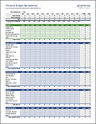 Vertex42 Excel Templates Family Budget Planner