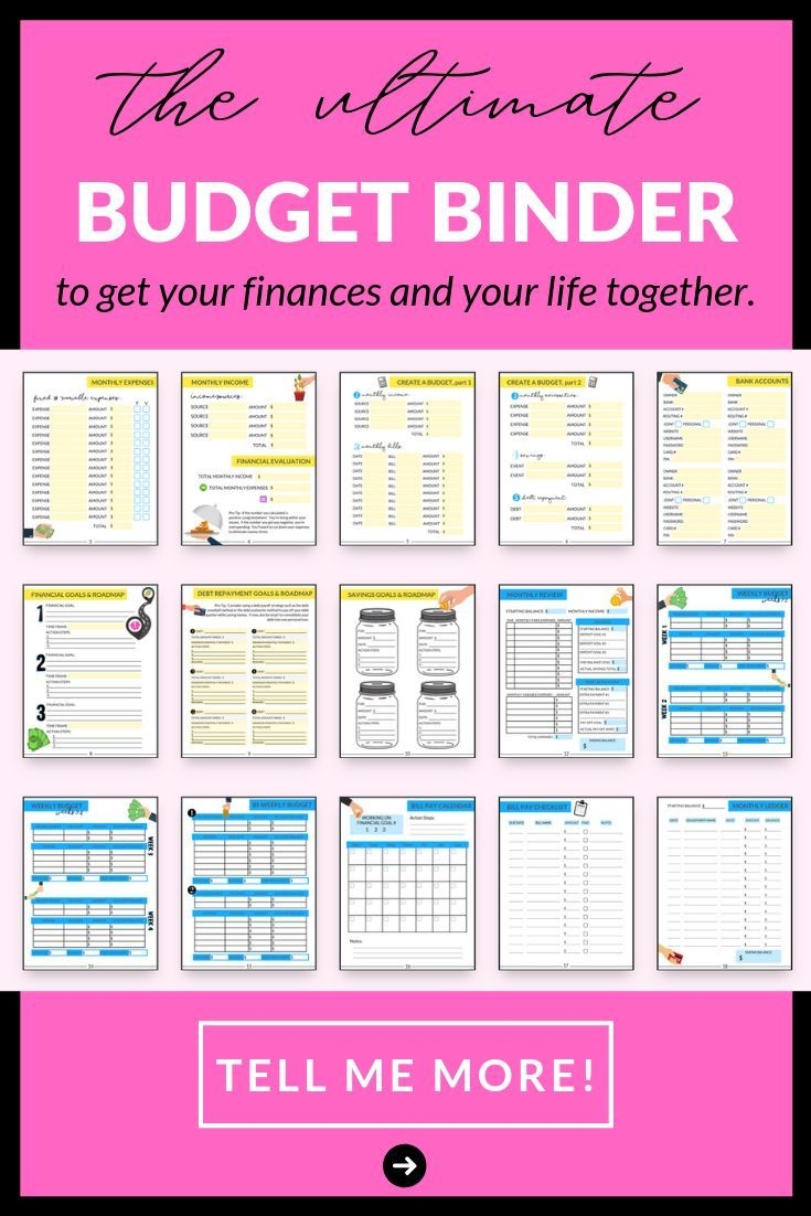 Budget Planner Template Printable Binder Kotimx