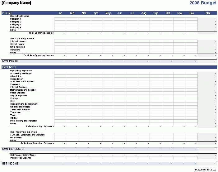 Business Budget Template For Excel Budget Your Business Expenses