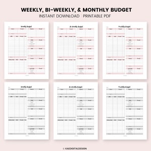 Classic Happy Planner Budget Planner Classic Happy Planner Printable 