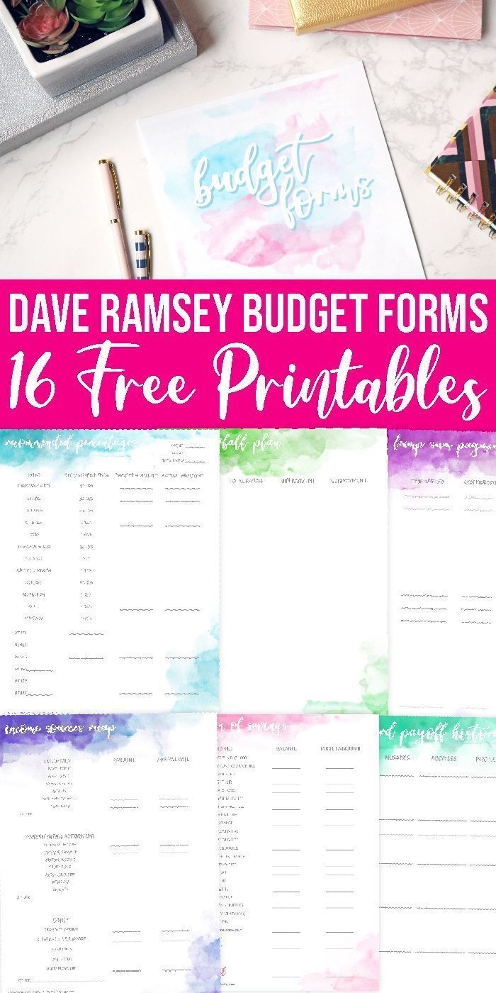 Dave Ramsey Free Budget Template