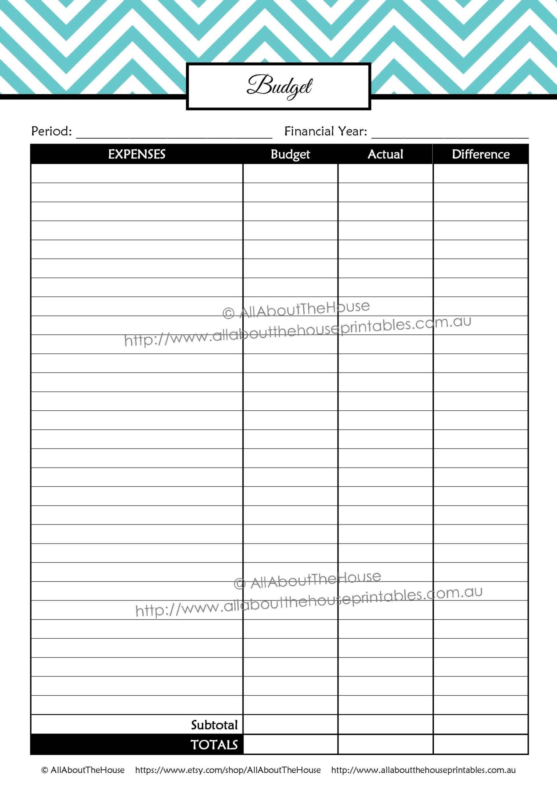 Fortnightly Budget Spreadsheet Db excel