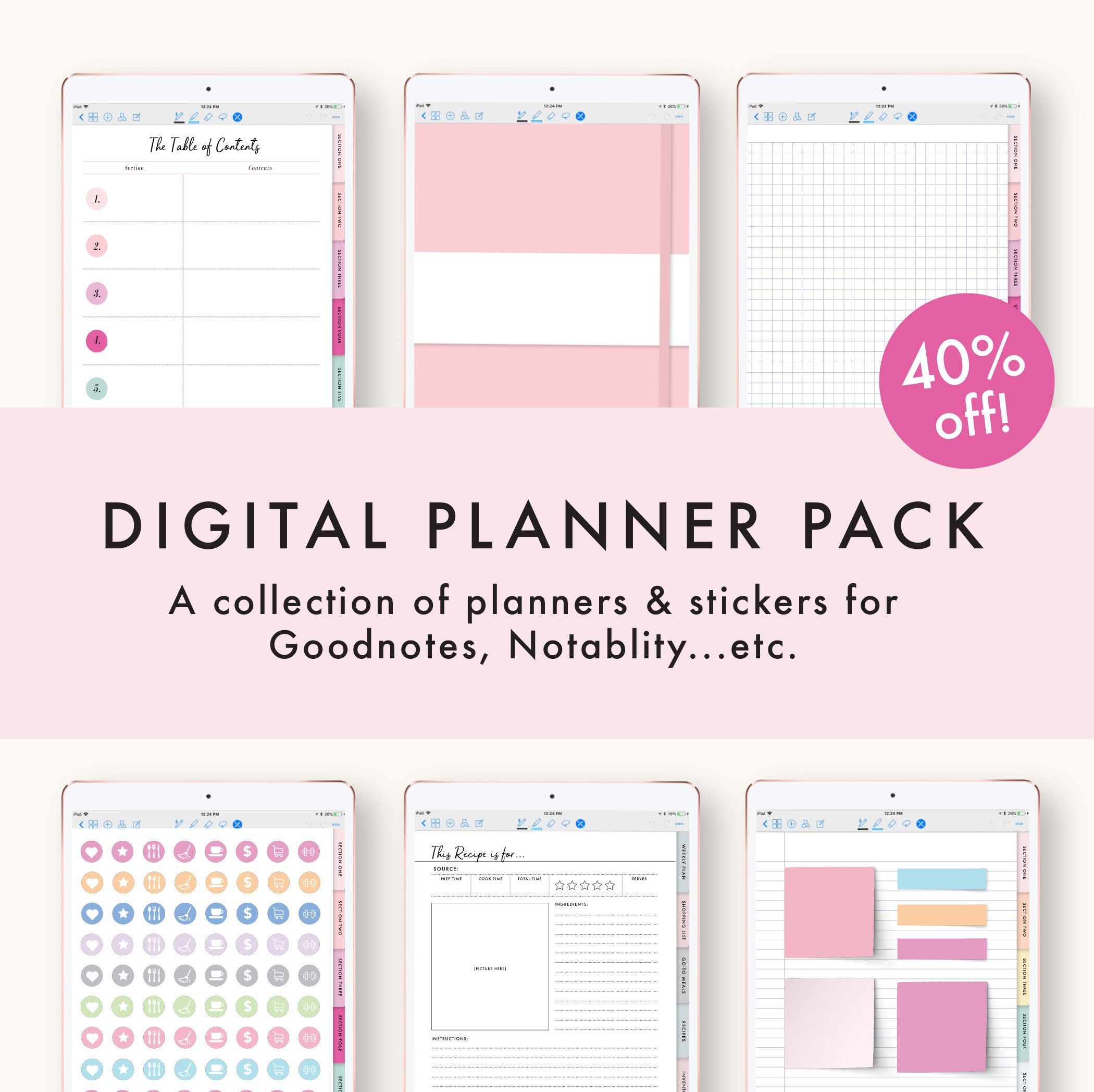Goodnotes Budget Planner Template Free