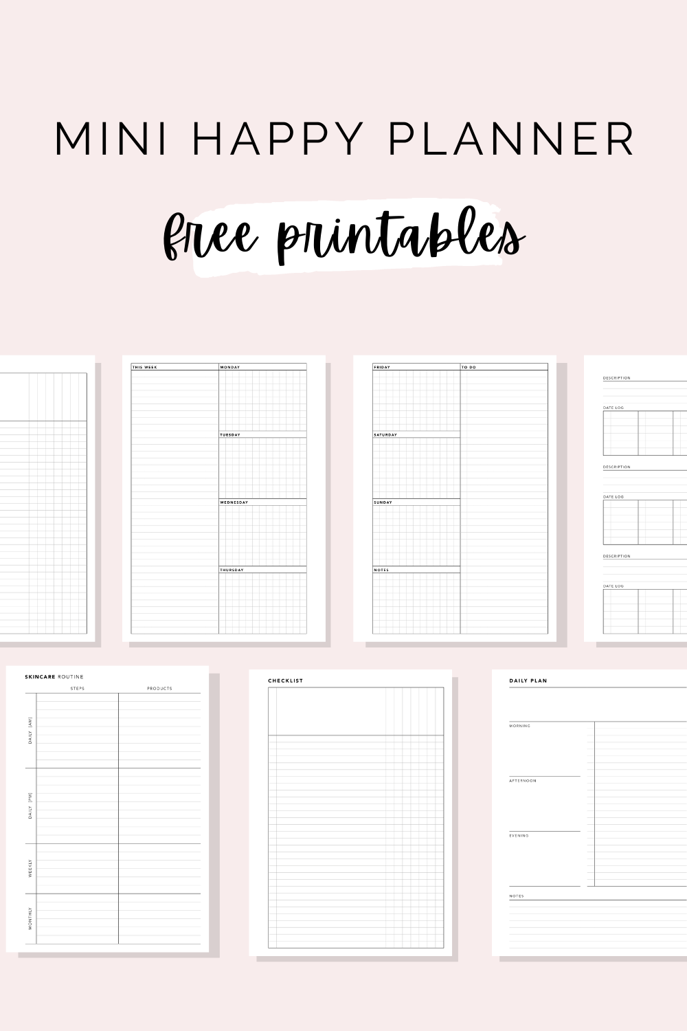 Free Printable Happy Planner Printable Yearly Calendar
