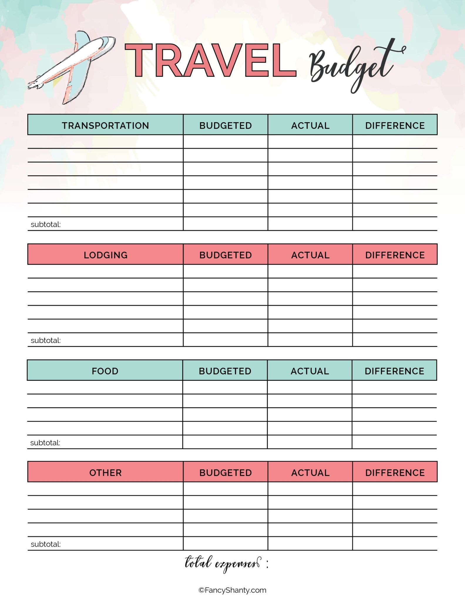Free Printable Travel Planner Tips For An Unforgettable Vacation 