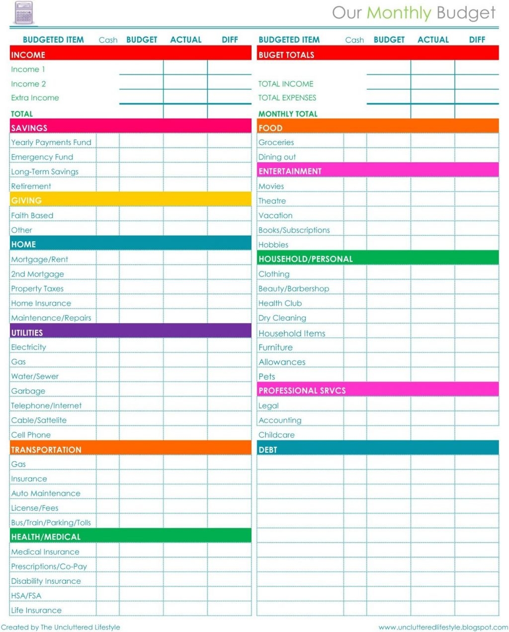 Household Budget Spreadsheet Australia Payment Spreadshee Home Budget 