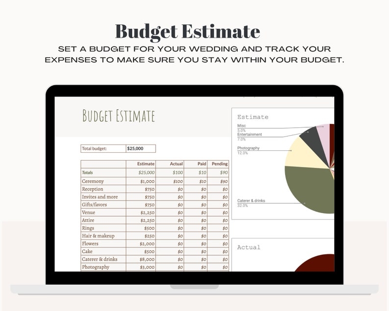 Indian Wedding Budget Planner Template