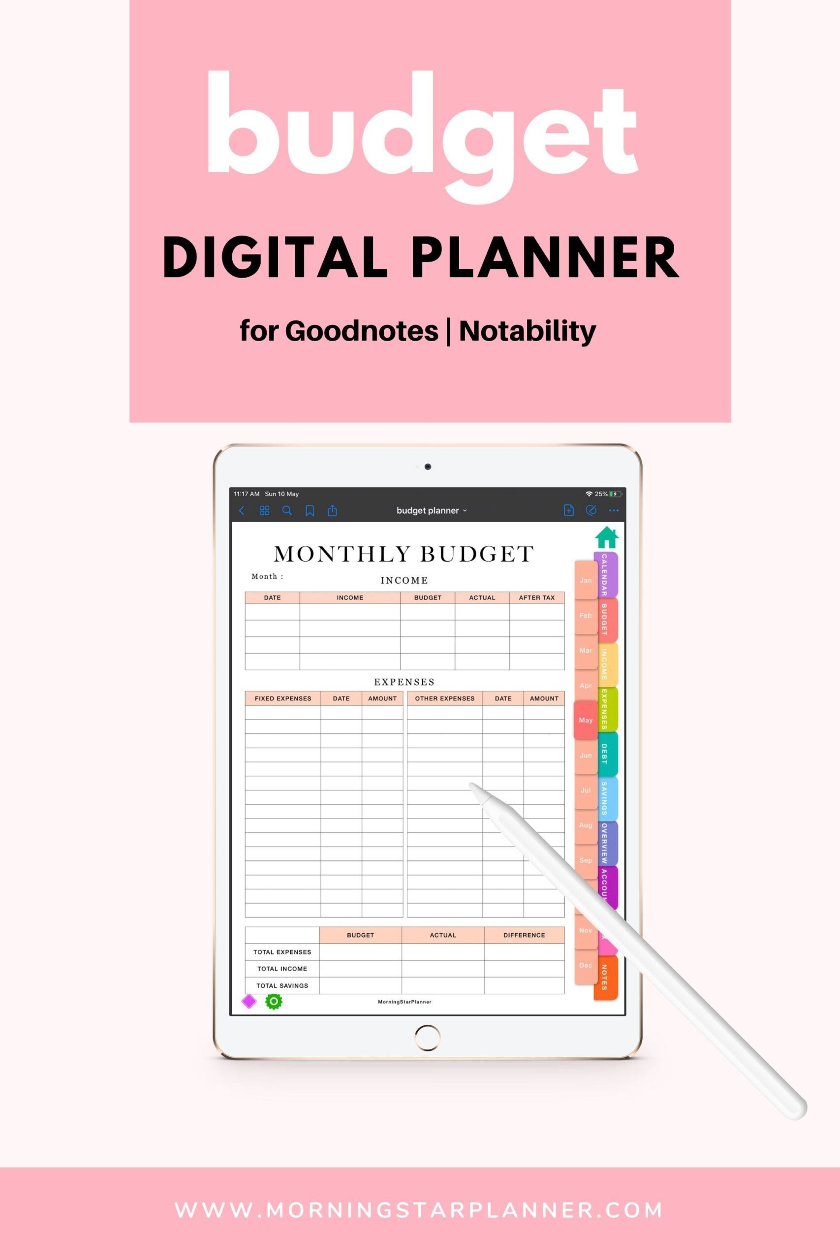 Ipad Budget Template Free