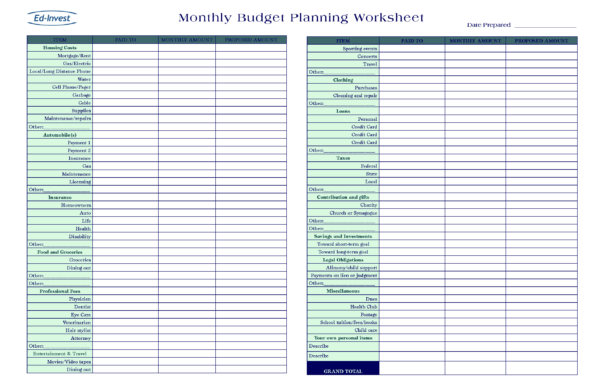 Martin Lewis Budget Spreadsheet Db excel