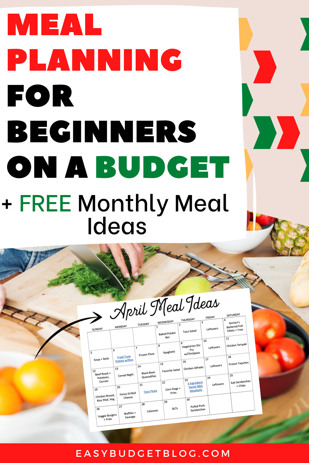 Meal And Budget Planner Template Excel Mensthing