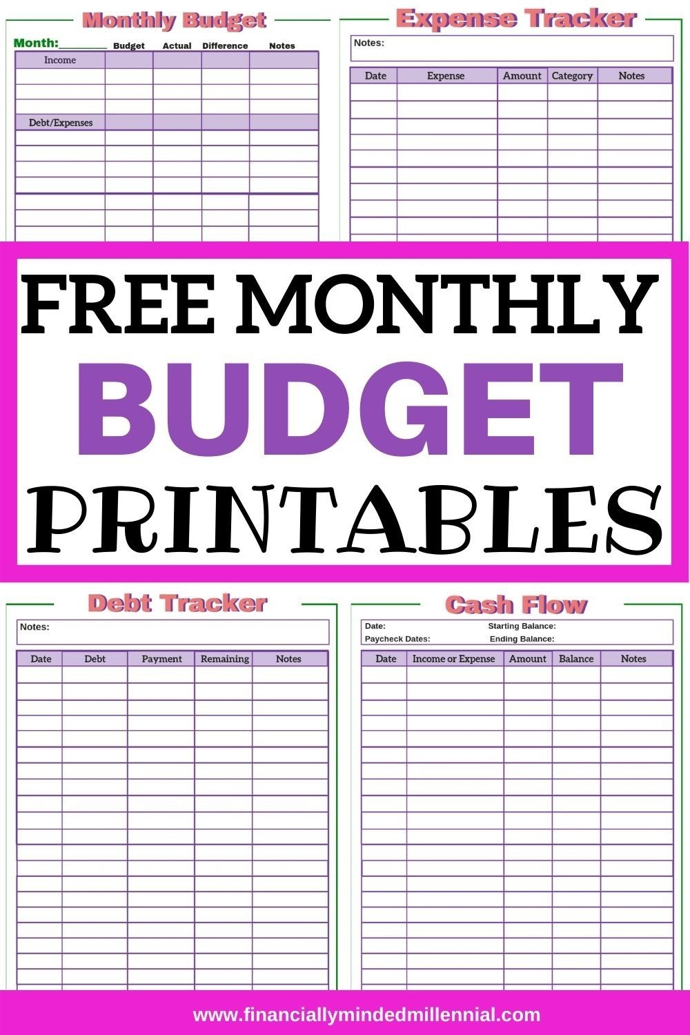 Budget Planner Template Printable Binder