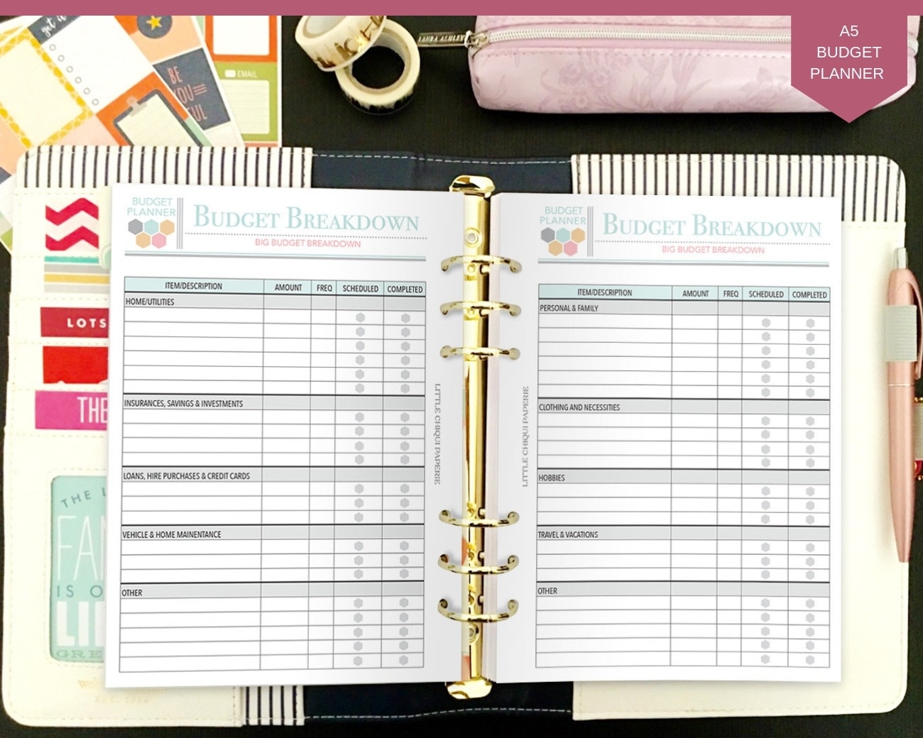 Printable Budget Planner Budget Planner Book Finance Etsy