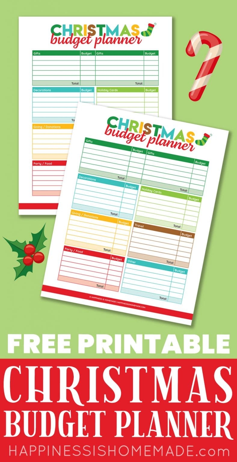 Christmas Budget Planner Template Free