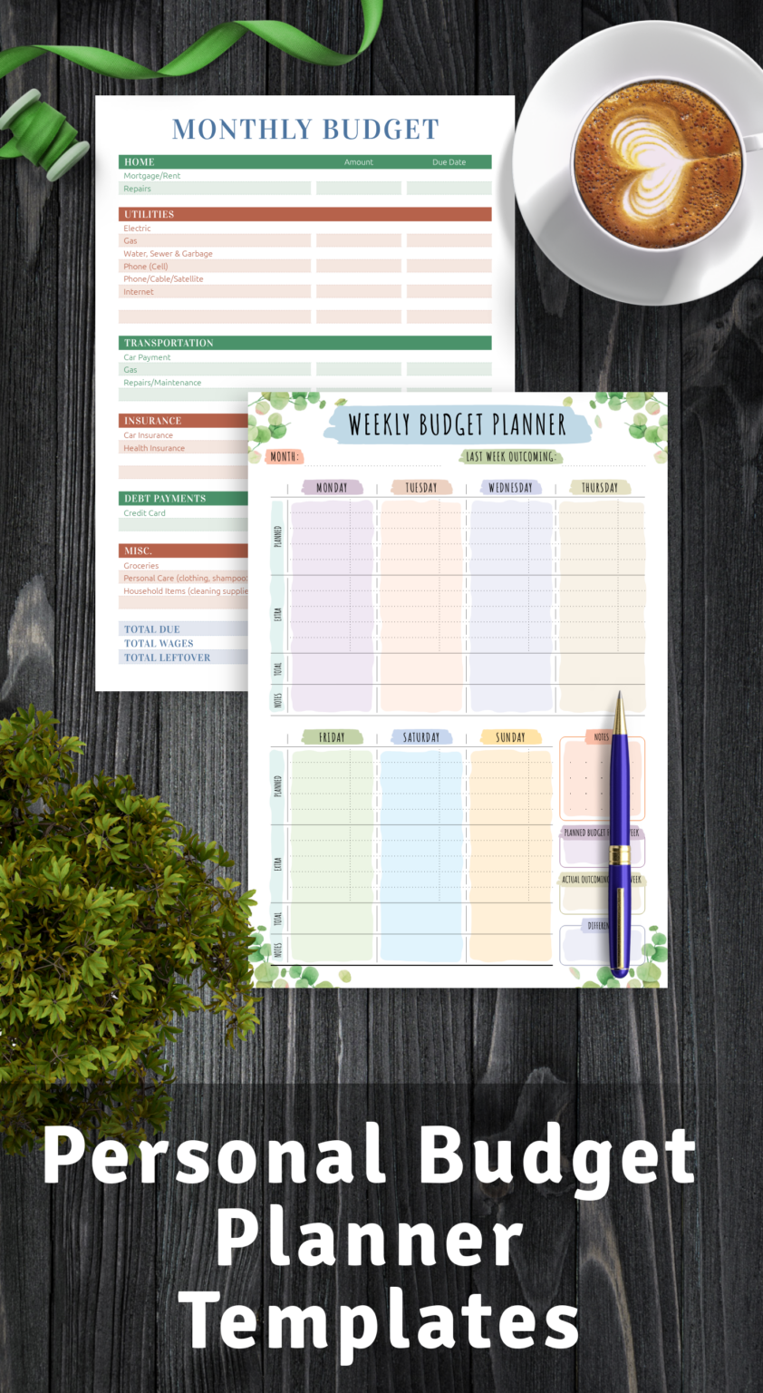 Personal Budget Planner Template Mac