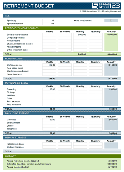 Retirement Checklist Templates 7 Free Docs Xlsx PDF