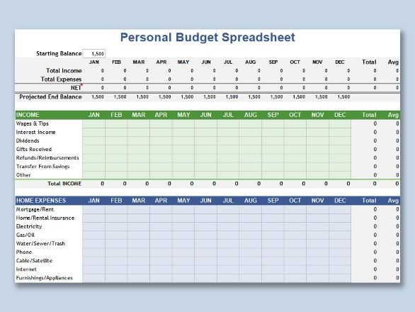Simple Budget Template Excel Free Download WPS Office Academy