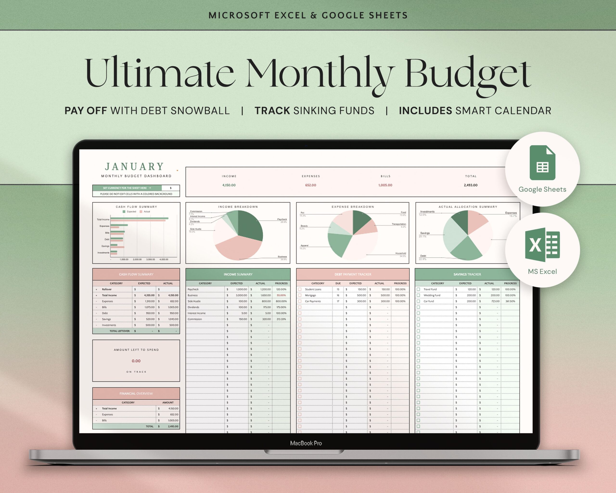 Australian Budget Planner Excel Template