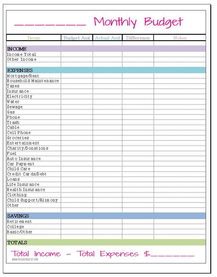 20 Free Online Budget Planner Template