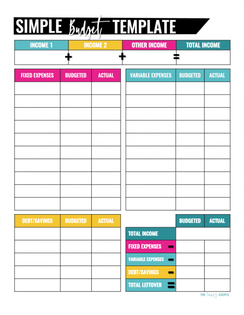 21 Free Budget Printables To Manage Your Money Expense Trackers