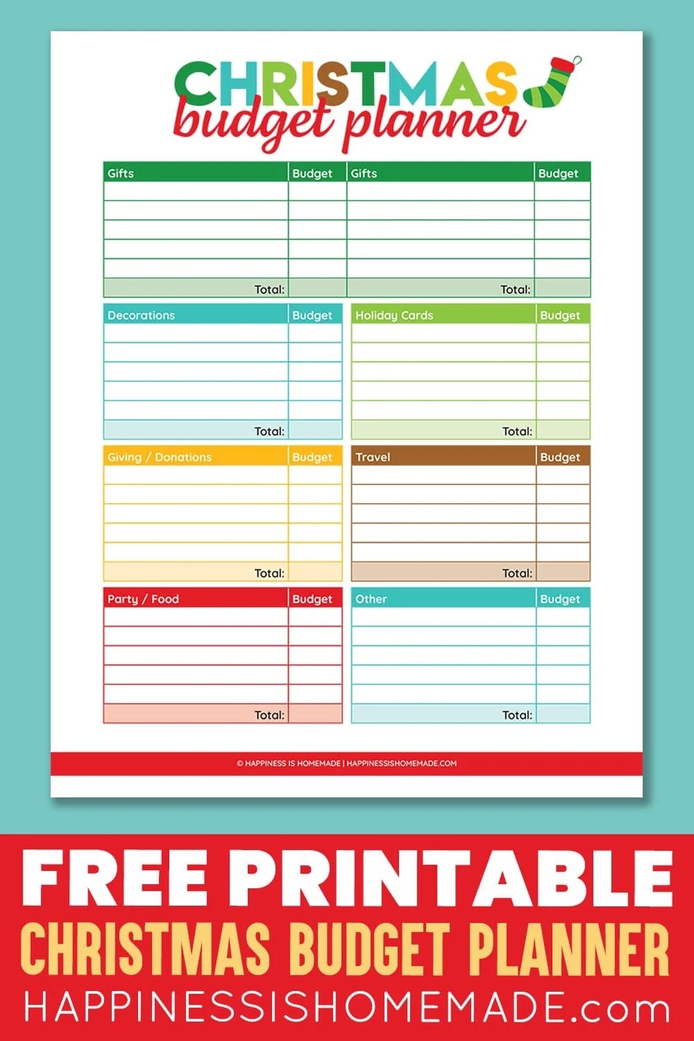 Free Printable Christmas Budget Planner Web To Make Your Season A Bit